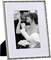 8x10 Metal Picture Frame with Real Glass Cover for Wall or Tabletop, Elegant Plated Photo Frames with Soft Touch Velvet Backing, Silver